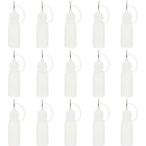15 Tragbare Ölaufbewahrungsflaschen, Flüssigkeitsbehälter, Leere Flaschen (transparent) – 8,00 X 2,00 X 2,00 Cm – Transparent