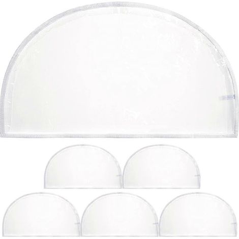 Set Mit 6 Durchsichtigen Schultertaschen Aus Kunststoff Für Kleidung, Staubschutz Und Aufbewahrung. – 60,00 X 30,00 X 4,00 Cm – Transparent