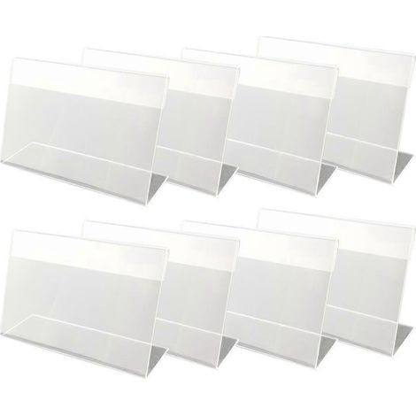 Set Mit 30 Hochwertigen, Transparenten Acryl-preisschildern, 6 X 4 Cm, Inklusive Preisschild. – 6,00 X 4,00 X 2,00 Cm