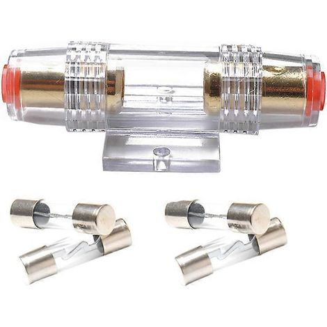 Umrüstsatz Für Autoradio Mit Agu-sicherungshalter, 4/8-gauge-kabel Und Vier 30-a-sicherungen – 8,50 X 4,10 X 2,30 Cm