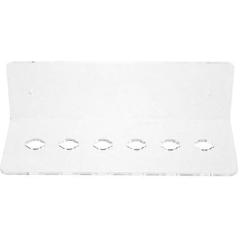 6-fach Wandhalterung Aus Transparentem Acryl Für Friseurscheren – 19 X 7,7 Cm – Transparent