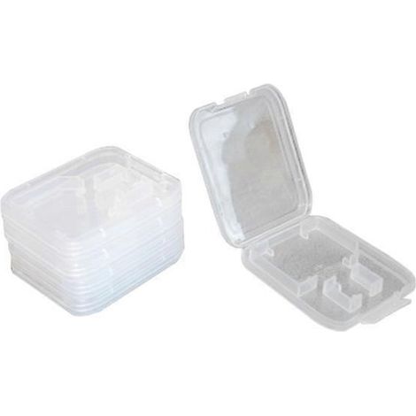 Packung Mit 5 Transparenten Schutzhüllen Aus Kunststoff Für Kingston-, Transcend-, Sd-, Micro-sd- Und T-flash-speicherkarten.