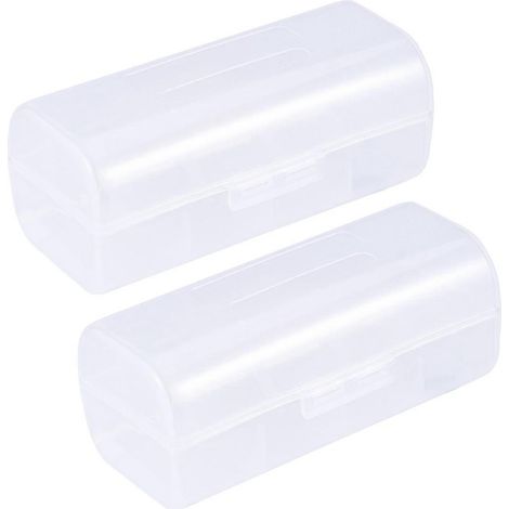 Packung Mit 2 Stabilen Aufbewahrungsboxen Für 26650-m-akkus