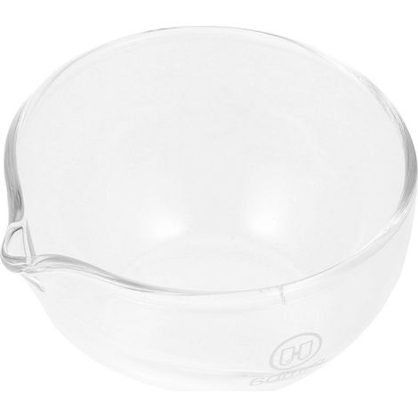 Runde Glasrührschüssel Zum Verdampfen Mit Ausgießer – 6,3 X 6,3 Cm – Transparent