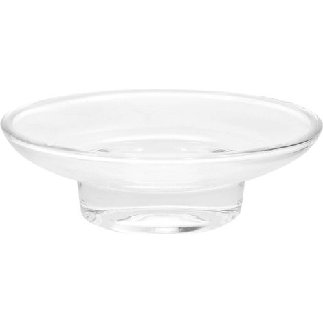Runde Seifenschale Aus Klarglas, Seifenablage Für Bad, Dusche, Zuhause, Reisen Und Outdoor. – 11 X 3,5 Cm