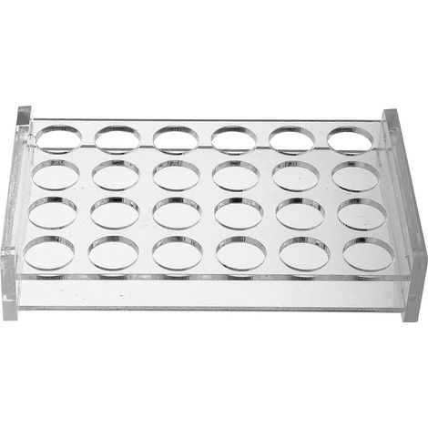 Reagenzglasgestell, Zentrifugenröhrchengestell, Probenröhrchengestell, 24-facher Röhrchenhalter – 14,00 X 8,70 X 2,80 Cm