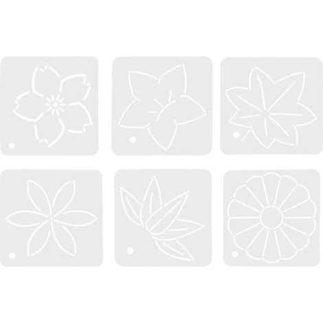 Schablonen Für Florale Patchworkmuster (6 Stück)