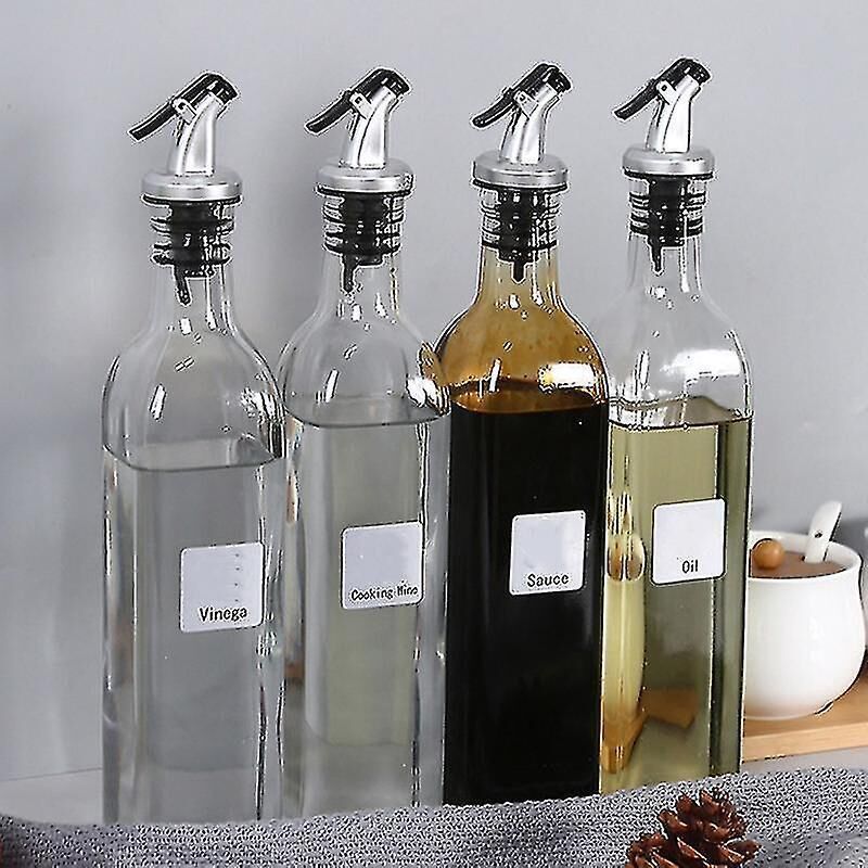Set Mit 6 Olivenöl-ausgießern, Auslaufsicheren Ölspendern, Flaschenverschlüssen