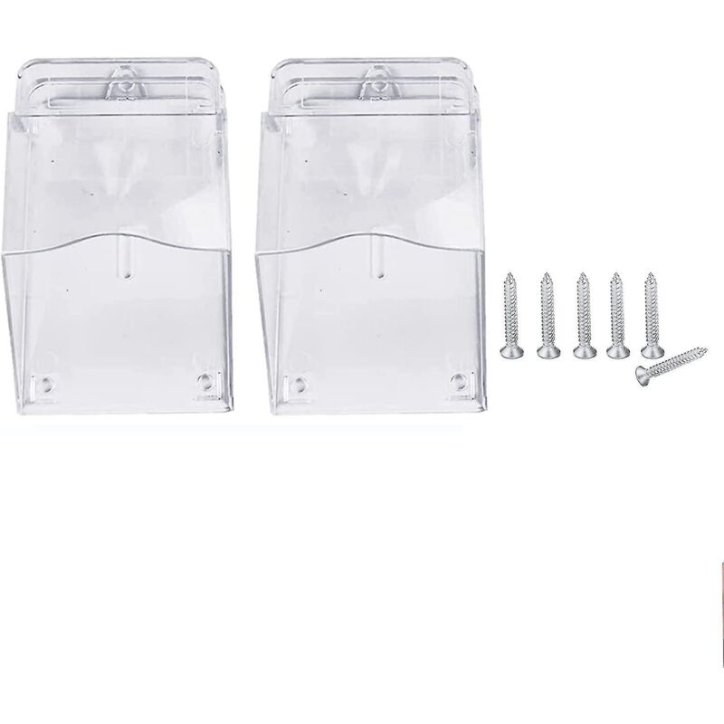 Set Mit 2 Wasserdichten Abdeckungen Für Drahtlose Türklingeln, Transparente Abdeckungen Für Außentürklingeln