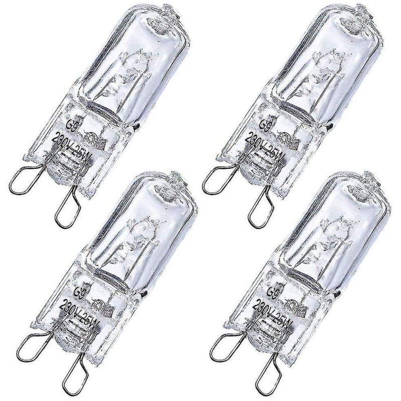 4er-pack G9-halogen-backofenlampen (25 W)