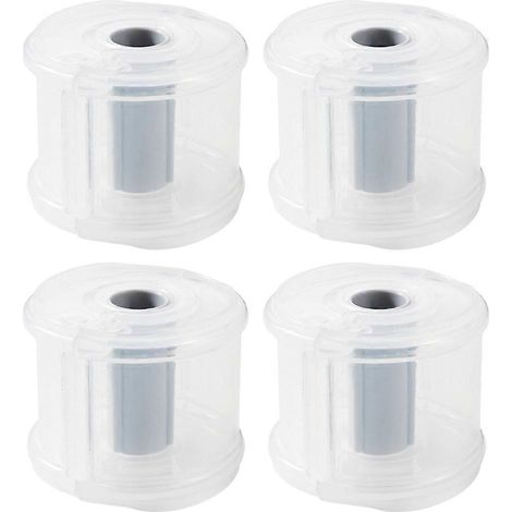 4er-set Klebebandrollenhalter, Haushalts-klebebandabroller, Tragbare Klebebandschneider, Praktische Klebebandboxen – 6,50 X 6,50 X 5,50 Cm – Transparent
