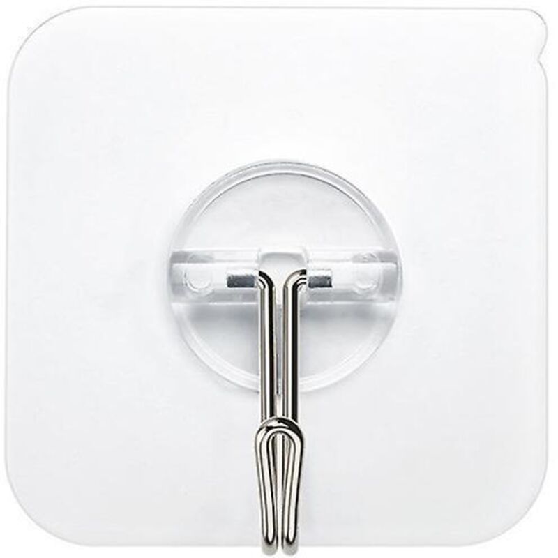 Set Mit 6 Transparenten Klebehaken – Maximale Traglast: 5 Kg – Ideal Für Bad, Küche, Decke, Wand, Tür Und Handtuchhalter