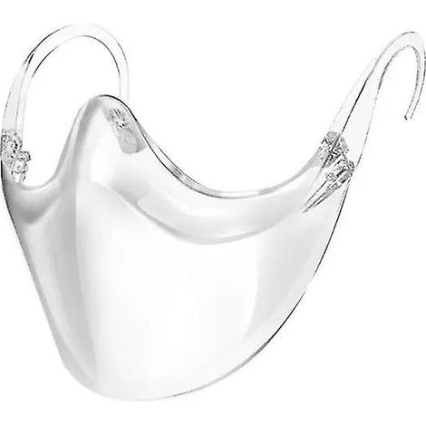 Wiederverwendbare, Transparente Gesichtsmaske Mit Nasenpolstern Und Faltbarem Design Für Umfassenden Schutz