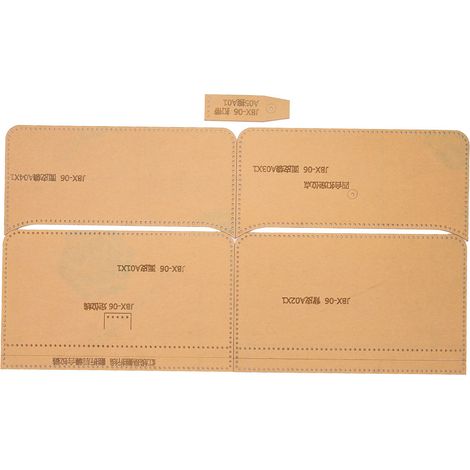 Schablonenset Zur Herstellung Von Ledertaschen, Lederwarenaccessoires Und Acrylgeldbörsen