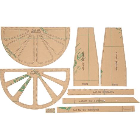 8-teilige Acryl-schablone Für Schultertaschen, Transparentes Diy-muster Für Lederarbeiten Und Modeaccessoires