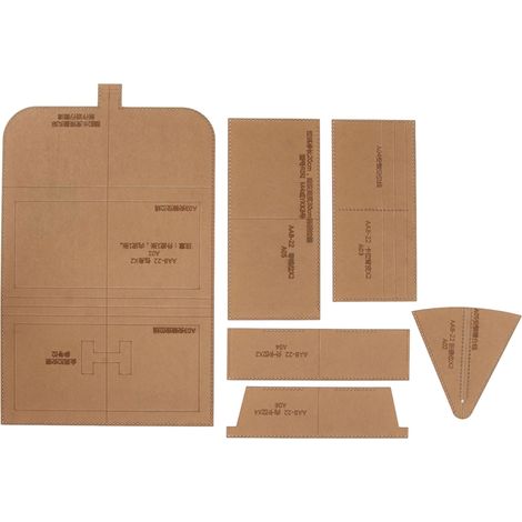 Acryl-schablone Für Reißverschlussgeldbörsen, Taschen-bastelvorlage, Schablonen-set Für Längliche Geldbörsen Und Accessoires