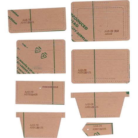 Transparente Acryl-geldbörsen-schablone Für Diy-lederbastelarbeiten – Geschenkidee Für Die Feiertage