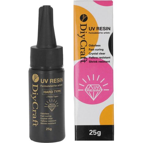 Geruchloses Uv-harz, Schnellhärtend, 25 G Für Flaschenüberzug Und Bastelarbeiten, Dickflüssige, Transparente Ausführung
