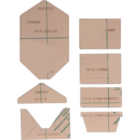 7-teilige Acryl-schablone Für Präzises Schneiden, Transparentes Muster Zum Selbermachen Von Geschenkverpackungen