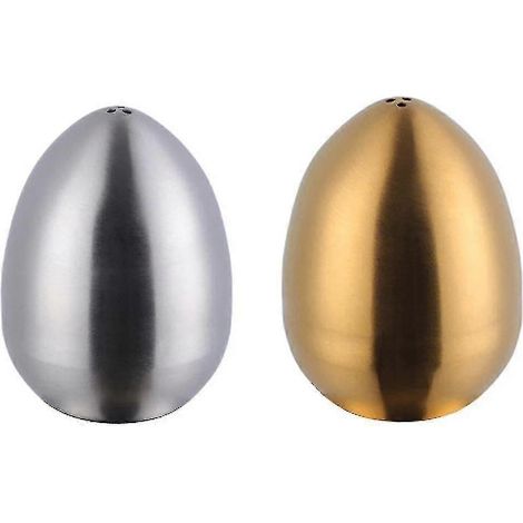 Gewürzdose Aus Edelstahl, Salz- Und Pfefferstreuer Mit Drei Löchern – 26 Stück, Naturfarbe Gold