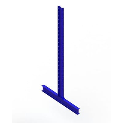 Meta Kragarmregal Ständer IPE140 doppelseitig 2500 x 600 mm Enzianblau Multistrong M