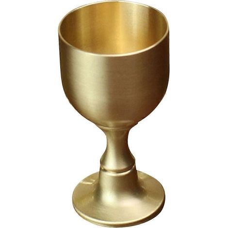 Becher Aus Kupferlegierung, Antikes Weinglas, Likörbecher Aus Metall, Retro-tasse – 5,50 X 3,00 X 3,00 Cm – Gold