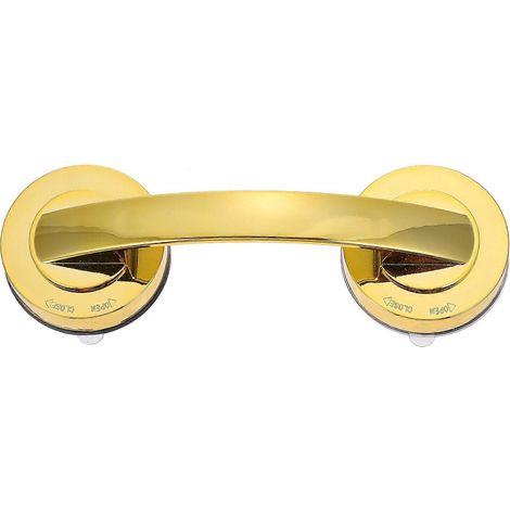 Haltegriff Mit Saugnapf Für Bad Und Dusche Mit Ausgleichssystem (1 Stück) – 18 X 6 X 4,5 Cm – Gold