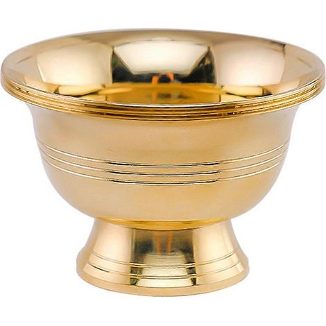 Buddha-butterlampenhalter, Kupferkerzenbehälter, Kerzenhalter Für Tempel – 6,00 X 6,00 X 4,20 Cm – Gold