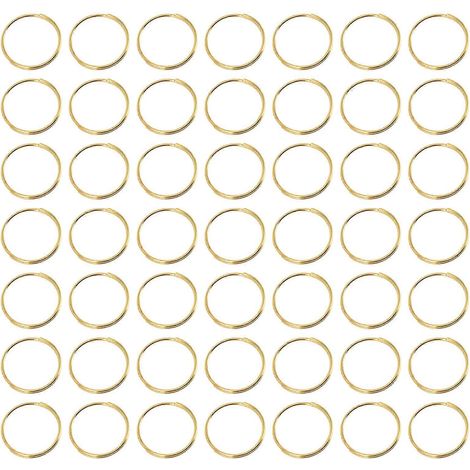Set Mit 300 Verbindungsringen Für Kronleuchter, Zubehör Zum Basteln Von Kristallkugeln Und Diy-beleuchtung – 1,3 X 1,3 Cm – Gold