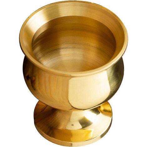 Buddhistische Wasserschale Aus Messing, Luxuriöser Retro-tempelbecher, Tempelopfergabe – 5,00 X 4,70 X 4,70 Cm – Gold