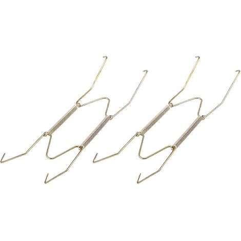 6er-set Unsichtbare, Federbelastete Teller- Und Tabletthalter, 20 Cm, Mit Draht, Zur Wanddekoration (gold) – 19,00 X 5,00 X 1,00 Cm – Gold