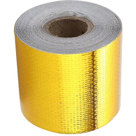 Aluminiumfolien-dichtungsband, Hitzebeständiges Band, Wasserdichtes Rohrreparaturband – 30,00 X 0,50 X 0,50 Cm – Gold