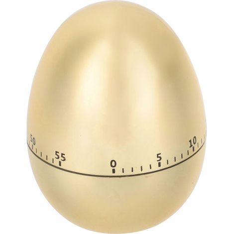 Kreativer, Eiförmiger Timer – Originelles Zeitmanagement-tool – Küchentimer – Schülertimer – 8 X 6,5 Cm – Gold