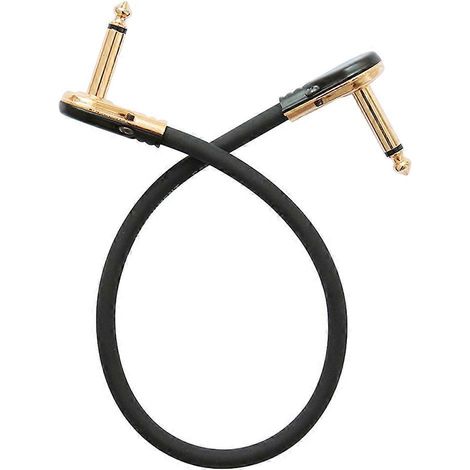 Gitarreneffektkabel, Gitarren-audiokabel, Musikinstrumenten-audiokabel – 30 Cm (vergoldet) – 30 X 1 X 1 Cm – Golden 10