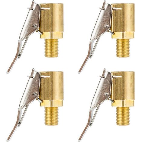 Reifendruckregelklammern, Messing, Offenes Ende Mit Gewindespitze. – 2,90 X 2,40 X 0,80 Cm – Gold