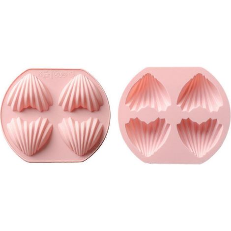 Set Mit 2 Cupcake-backformen Mit Je Vier Mulden, Antihaftbeschichtet – 40 X 23 X 1,5 Cm – Gold