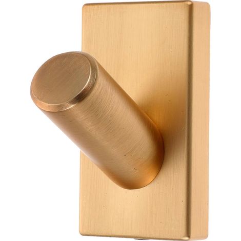Wandhaken, Kleiderhaken, Metallhaken Für Hüte Und Handtücher, Ideal Für Bad Und Flur. – 6,3 X 4,8 Cm – Gold