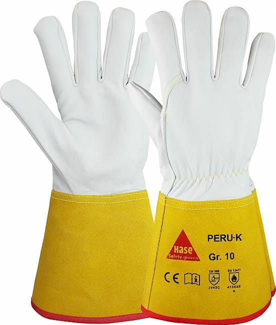 Hase Peru K Schweißerhandschuh aus Schafsnappaleder Größe 8