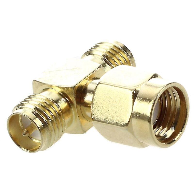 Triple-t-hf-adapter (2 Rp-sma-stecker Auf 2 Rp-sma-buchsen)