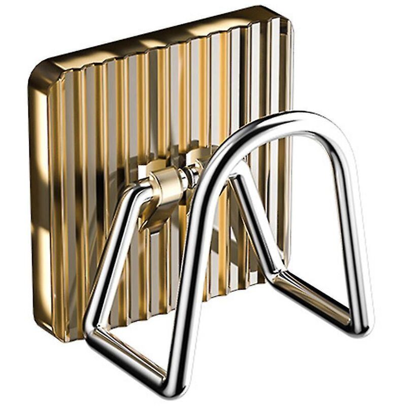 Oder 5 Abtropfhaken, Kein Bohren Erforderlich, U-förmiges Design, Robust, Schwammhalter, Abtropfgestell, Küchenaccessoire – 1 Stück – Gold