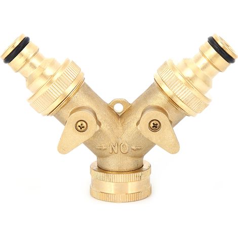 Y-stück Aus Messing Mit 3/4-zoll-kugelhahn – Langlebige Industrieteile Für Hydraulikanlagen