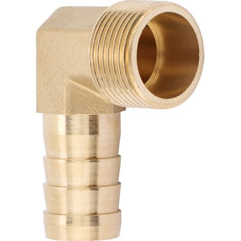 Stück Messing-winkelstück 3/4" Außengewinde Mit Widerhakenspitze, Flexibles Fitting (19 Mm)