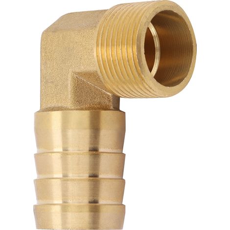 Stück Messing-winkelstück 3/4" Außengewinde Mit Widerhaken Für Rohre (25 Mm)