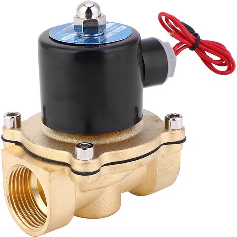 Magnetventil Aus Messing, Normalerweise Geschlossen, Für Luft, Wasser Und Öl, 1" Bspp 2w250-25 Ac220/dc24v/dc12v