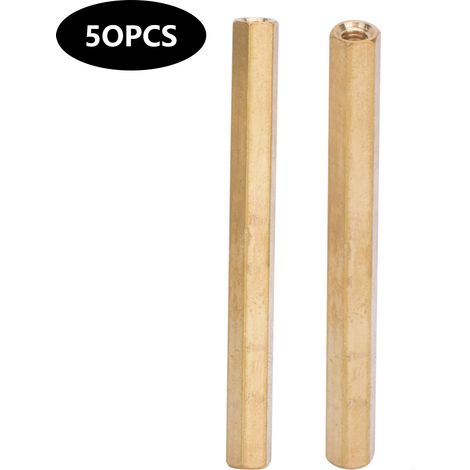 Messing-motherboardhalterung, M3-2-wege-sechskant-kupplungsmuttern, M3x5/6/8/10/12/15/20 – 50 Bis 500 Stück, M3 X 50