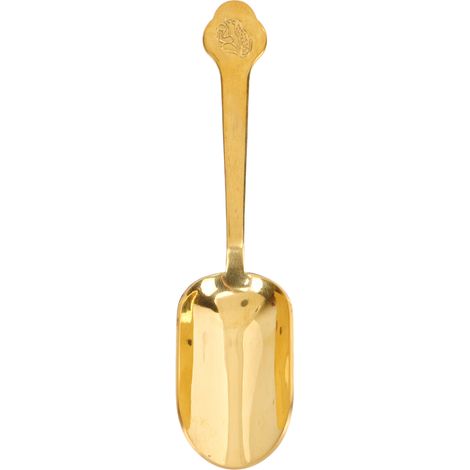 Lange Teelöffel Aus Messing Mit Dicken Griffen, Krötenmotiv, Rostbeständig, Goldfarben, Für Zuhause, Café Und Reisen