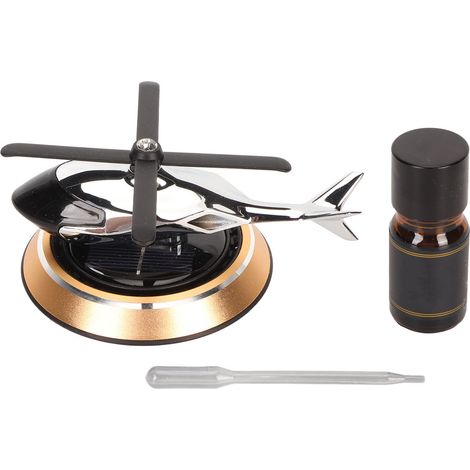 Dekorativer Solar-helikopter-luftreiniger Für Auto Und Büro, Gold-anti-stress