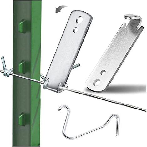 Drahtdrehzange Und 10 T-clips Für Pfosten: Werkzeuge Zur Reparatur Und Instandhaltung Von Stacheldrahtzäunen.