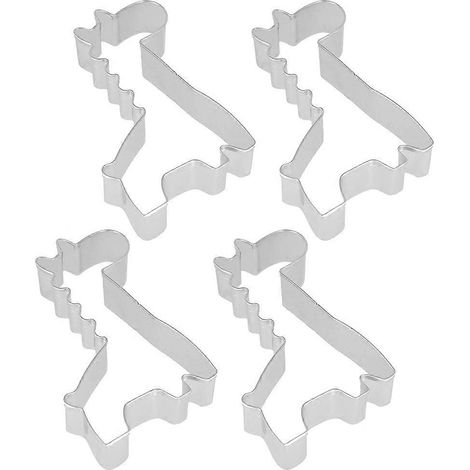 Giraffenförmige Ausstechformen, Obstformen Aus Edelstahl, Backutensilien Für Haushalt Und Bäckerei – 8,5 X 6,8 Cm – Silber