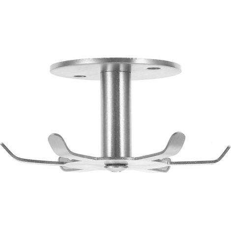 Drehbarer Besteckhaken Aus Edelstahl Zur Unterbaumontage. – 9 X 9 X 4,5 Cm – Silber